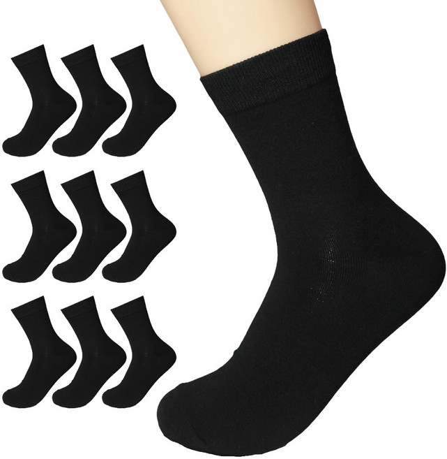 양말삭스 남성용 프리미엄 무지 중목 양말 10켤레 세트