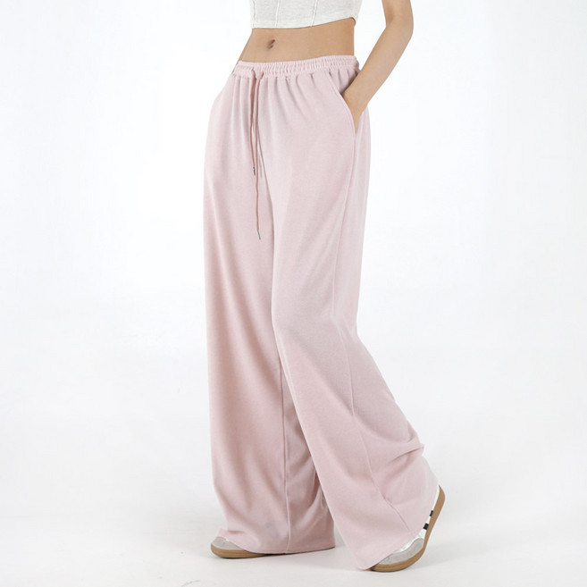 오버나인 여자 여성 키큰녀 키작녀 와이드핏 숏기장 롱기장 소프트 밴딩 트레이닝 바지 팬츠