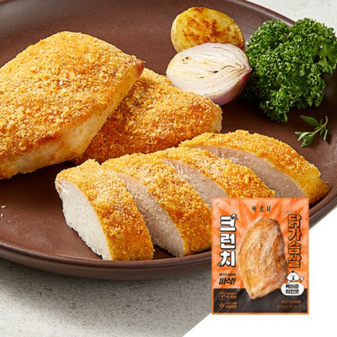 바르닭 크런치 닭가슴살 케이준치킨맛, 90g