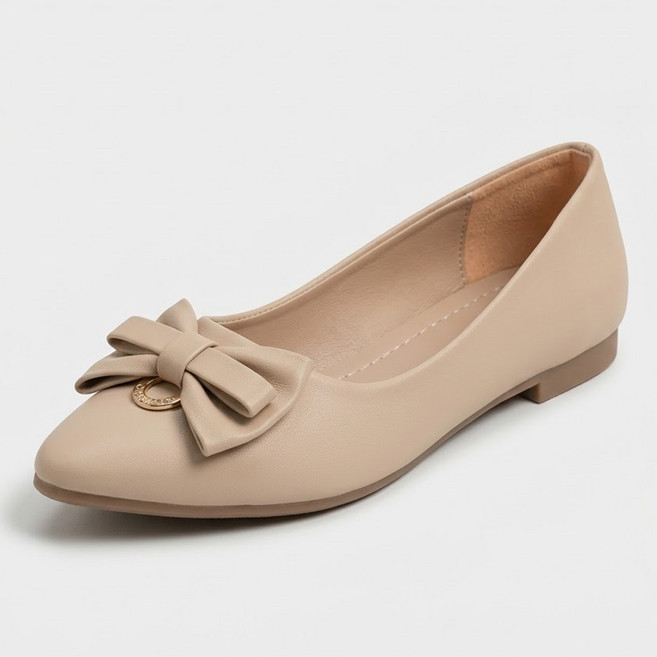 타니즈 피아 리본 플랫슈즈 봄 하객룩 구두 (2cm)