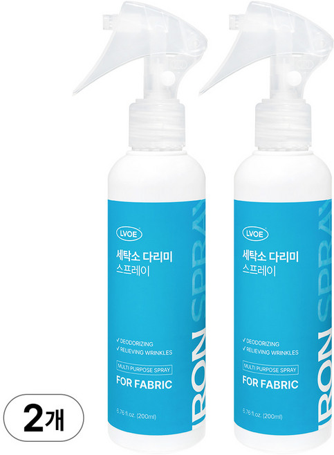 르보에 세탁소 다리미 스프레이 200ml 코튼향, 2개
