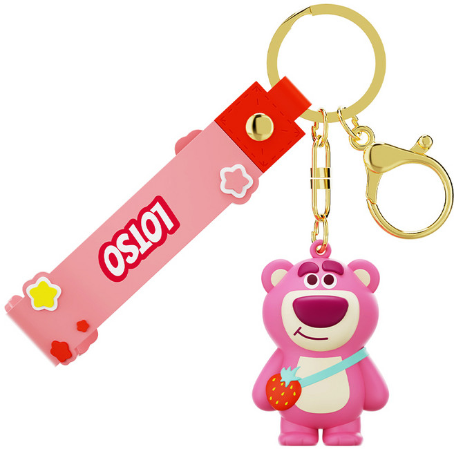 디즈니 픽사 토이스토리 랏소베어 스트로베리 페스트 키링 정품 공식 라이센스 열쇠고리