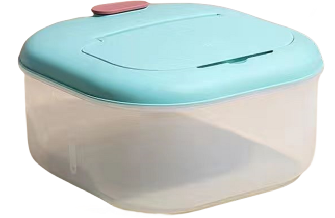 키친 식품급 락앤락 인터락 잡곡통 가정용 대용량 PP 벌레 안생기는 쌀통 스탠딩 씨리얼용기, 1개, 녹색, 6kg