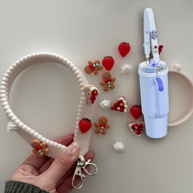 어데이즈 텀블러 스트랩 손잡이, 1개, 로즈핑크