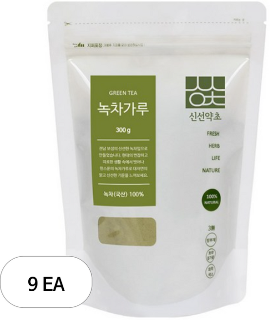 신선약초 녹차가루, 300g, 1개입, 9개