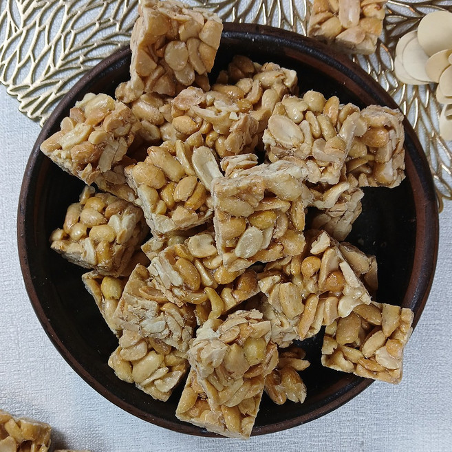 전통 수제 땅콩 씨앗강정 고소한 한과 건강 간식, 5개, 400g