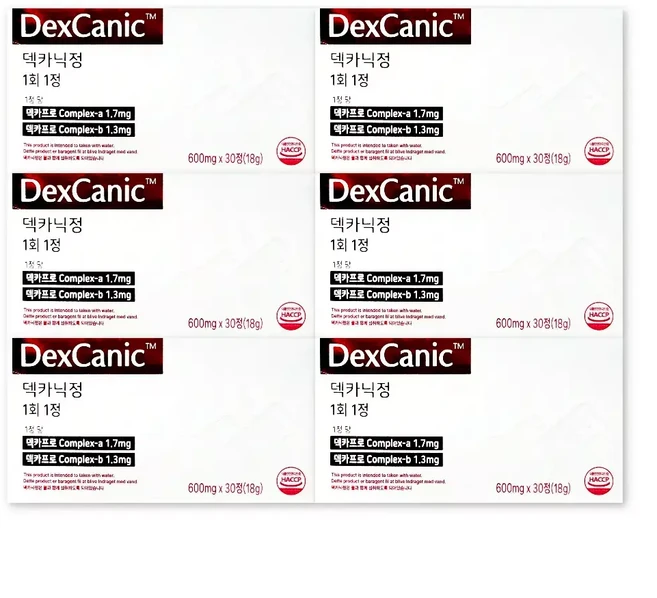 덱카닉정 600mg X 30정 6박스 덱카프로 Premium Formula 다이어트, 1개