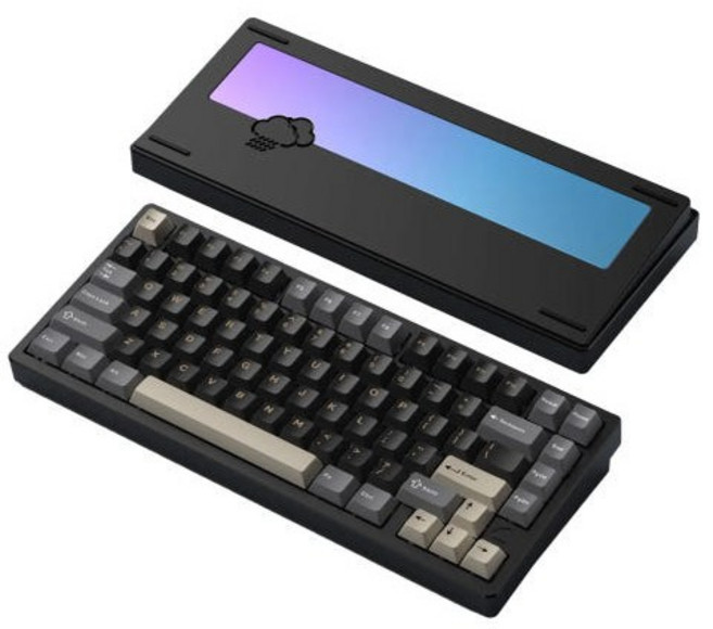 WOB Rainy75 레이니75 키보드 Standard 중옵 블랙 바이올렛축