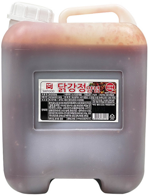 예그린 닭강정소스 10kg 닭강정양념 대용량 벌크 업소용, 1개