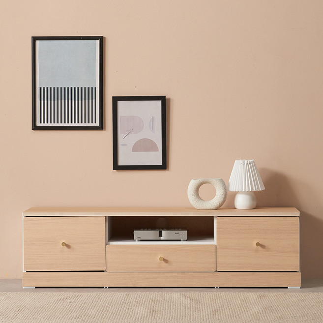 [국내생산 완제품배송]윈썸 피오니 1단 1200 미니거실장 원룸티비다이 티비거실장, MAPLE(메이플)