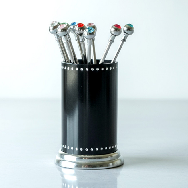 국내산 스텐 럭셔리 티포크 10P세트 과일포크, 10개, 혼합