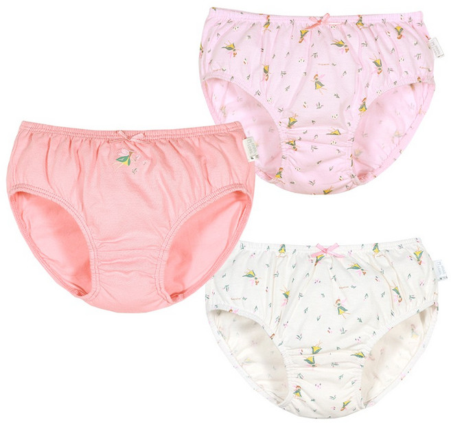 [삐삐롱]러블리엔젤 여 편면 삼각3매입 팬티