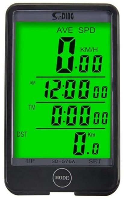SD-576A 自行車碼表 夜光大螢幕 有線式車錶, 1個