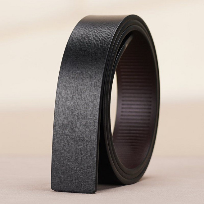 통가죽벨트 천연 소가죽 남자벨트 교체용 혁대 교체줄 자동 블랙 빅사이즈