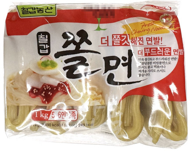 칠갑농산 쫄면 1호, 1kg, 6개