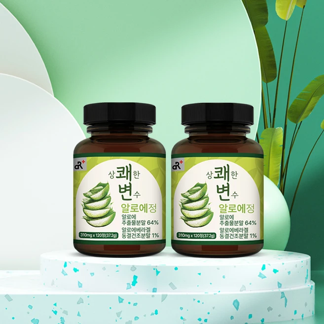 상쾌한 변수 알로에정 120정, 2개, 37.2g - 쿠팡