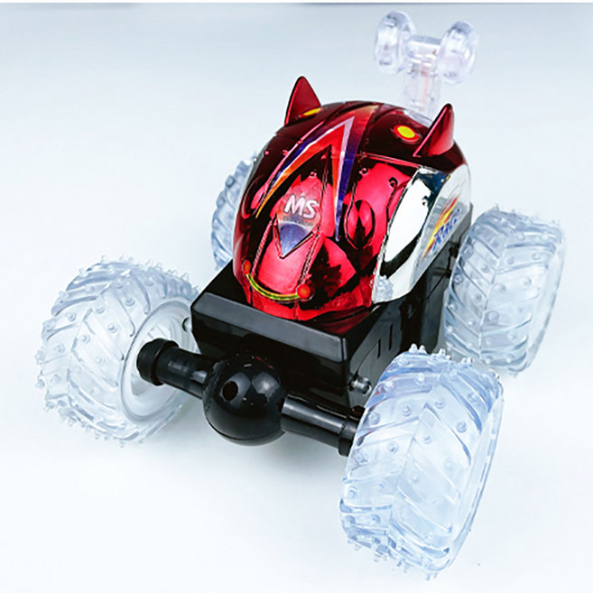 무선조정 LED 스턴트 액션 RC카 비보잉 퍼포먼스, 레드, 1개