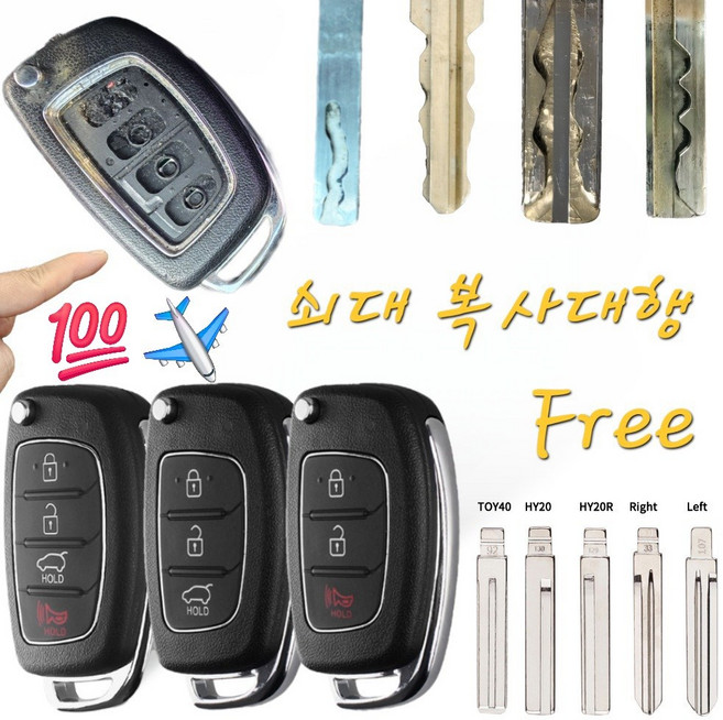 대롱나무 쇠대 무료 복사대행 아반떼 그랜져 싼타페 투싼 소나타 맥스크루즈 에쿠스 아슬라 제네시스 쏠라티 파비스 i40 마이티 엑센트 차키 폴딩키 리모컨 스마트키 교체용 케이스, 평면사진문자보내기(010 2007 1102), 쇠대(평면사진을 복사)