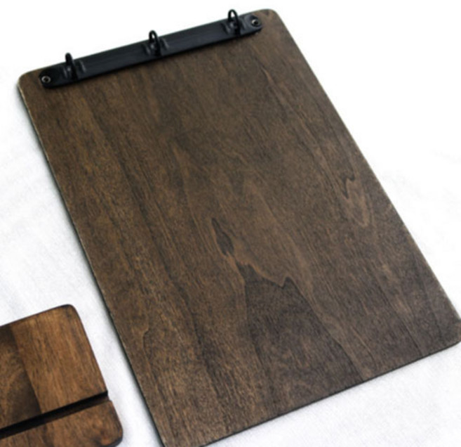 우리메뉴 빈티지 우드 바인더(세로형) 메뉴판