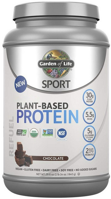 가든오브라이프 스포츠 플랜트-베이스드 프로틴 초콜릿, 840g, 1개