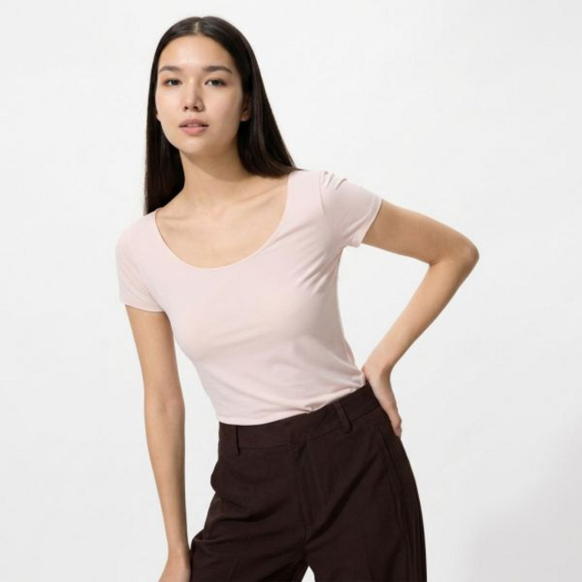 유니클로 에어리즘 여성 U넥 민소매 나시탑 캐미솔 런닝 쿨링 냉감 no.1786462