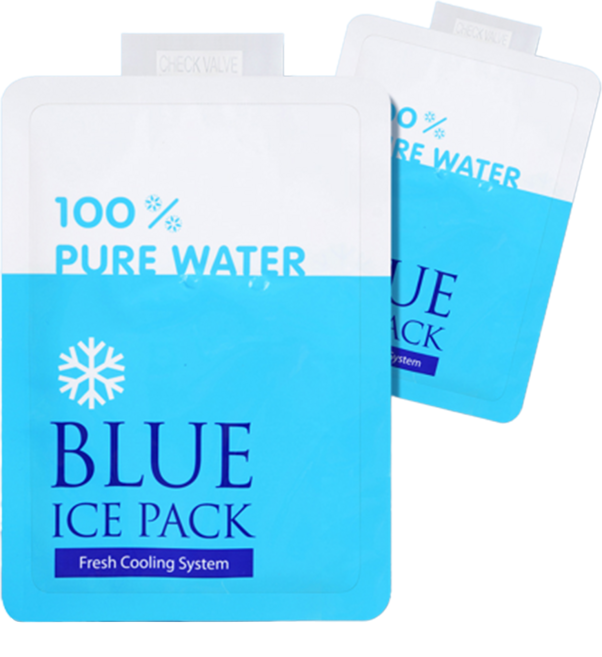 우림인천지사 워터팩반제(15x20)2500매 쿨 초미니 보냉팩 휴대용 물아이스팩 워터아이스팩 반제품