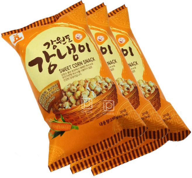 당암티에프 뻥튀기 튀밥 강원도강냉이, 150g, 3개