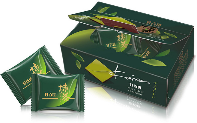 【Hothing】甘百世 抹茶巧克力糖 盒裝, 39g, 1個