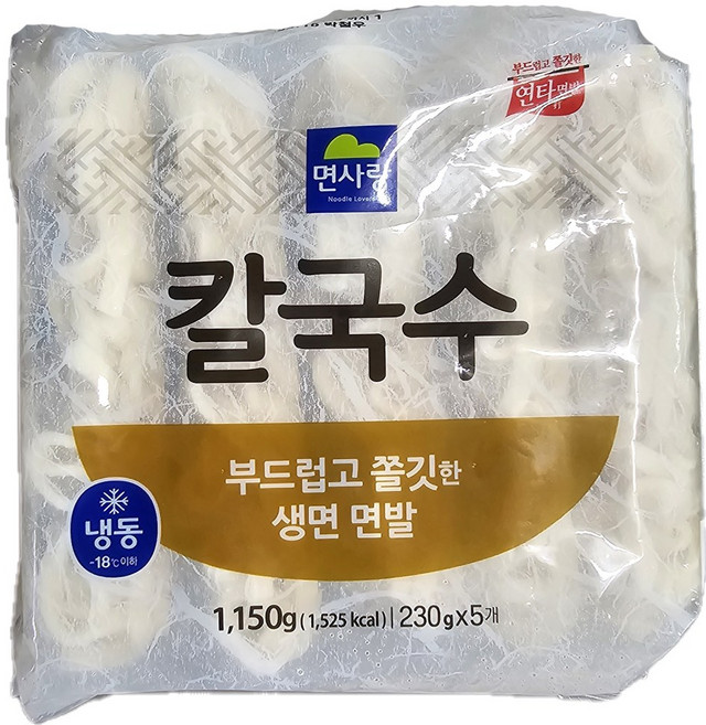 면사랑 냉동 칼국수, 3개, 1.15kg