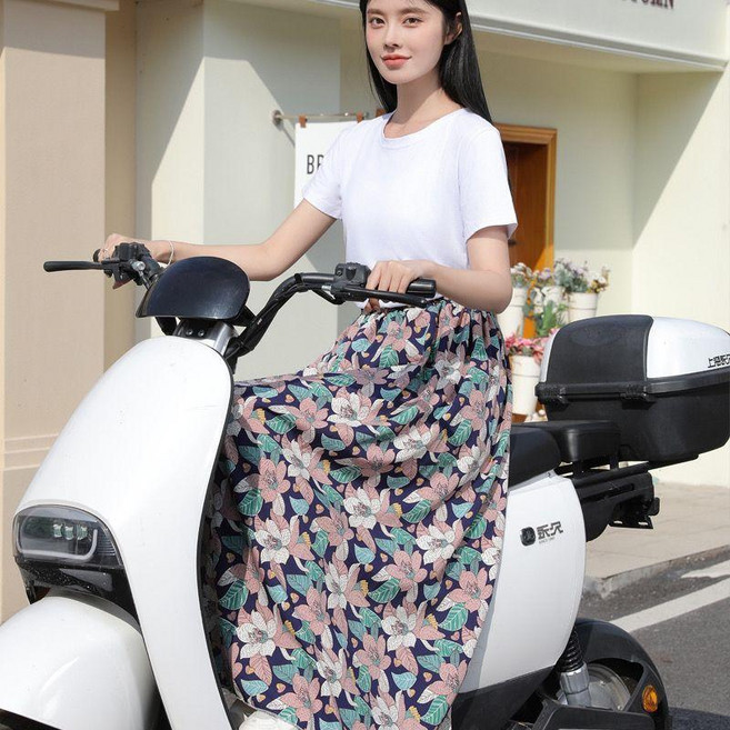 電動車防曬裙 夏季一片式半身裙