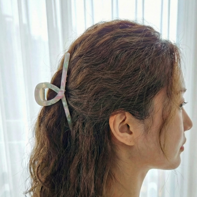 고급 오로라 셀룰로오스 아세테이트 집게핀