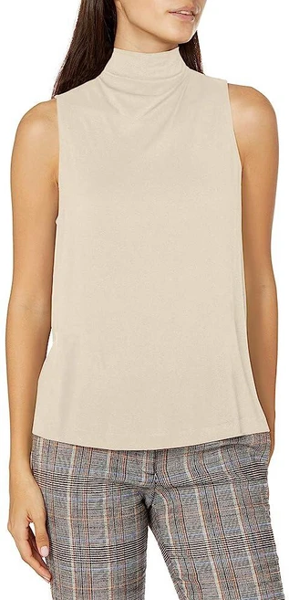 빈스 Vince 여성용 민소매 카울 넥 탱크 블랙. XS 152019 3597301824, 샬레, S - 쿠팡