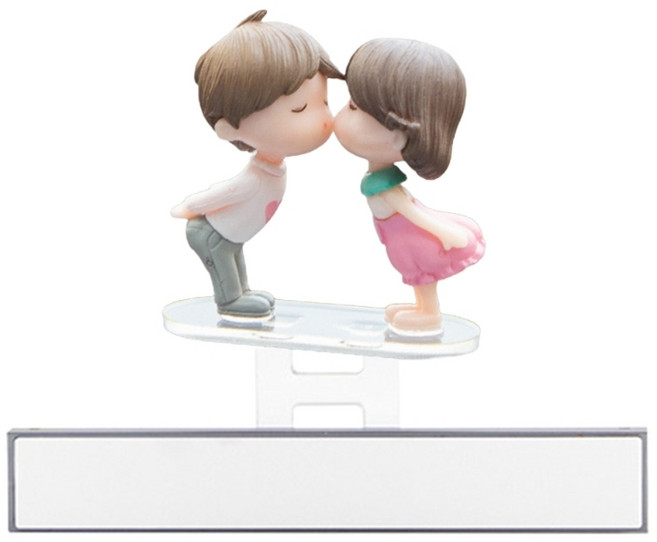 자동차 실내 장식 장식 대시보드 자동차 장식 액세서리, Kiss, 1개