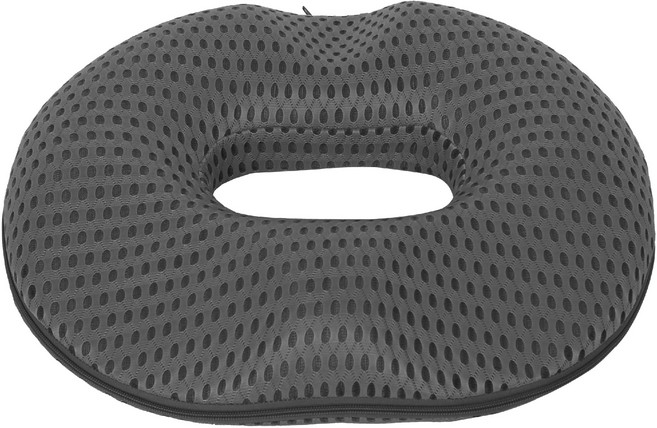 신흥클라스 고밀도 메모리폼 애플방석, 1개, 그레이 메쉬