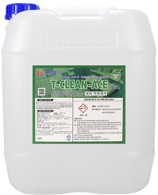 코머스켐 세정제 티크린에이스(18.75L), 1개