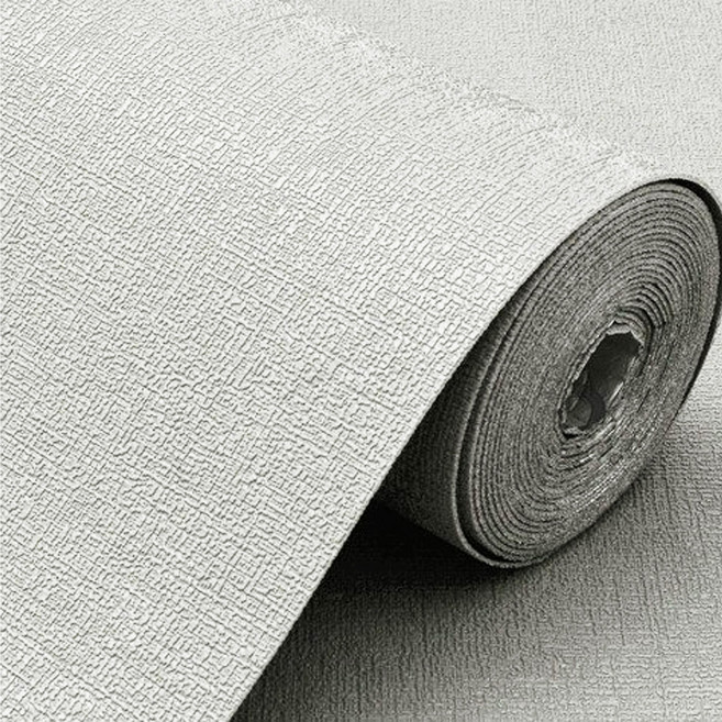 Fowod 린넨 벽지 자체 접착 방수 방습 곰팡이 방지 벽지 벽지 리노베이션 벽 스티커 길이 10m 20m, 회색