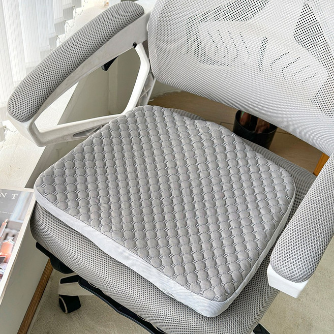 Frokom 체중분산 자세교정 무중력 기능성 냉감 쿨 방석 젤 쿠션 + 사계절커버, 그레이