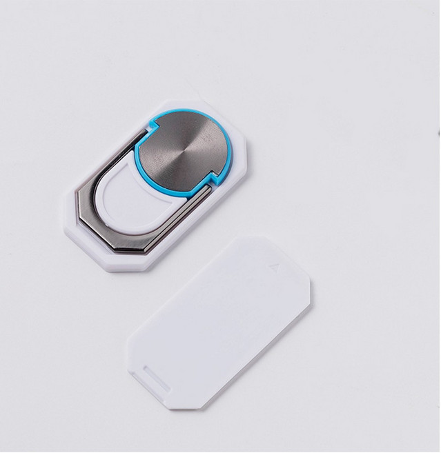 스마트 톡 홀더 핑거링 스마트링 핸드폰 거치대 각도 조절 호환 자석, 1개, 화이트