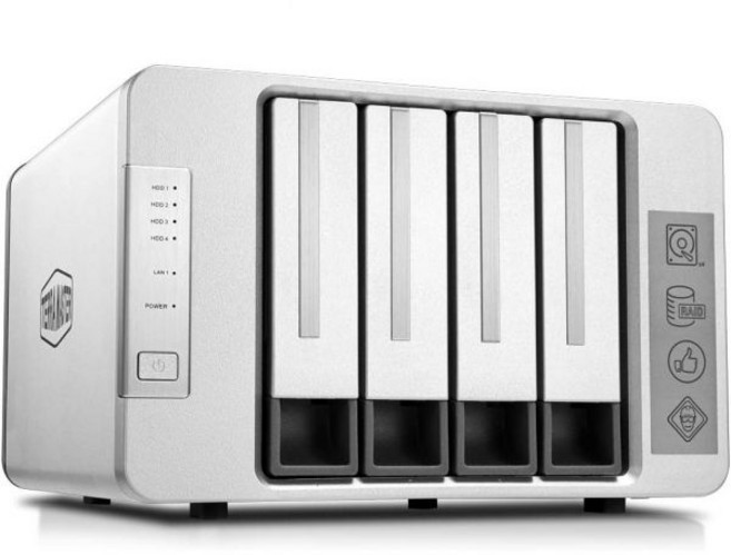 테라마스터 F4-210 NAS 4베이 DLNA RAM 쿼드 코어 CPU 2GB 메모리 스마트폰태블릿용 HDD 미포함, 4ベイNAS Quad Core 1GBメモリ