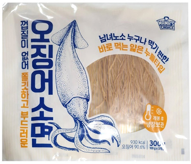 코스트코 오징어소면 300g+300g (100g x 3입 2봉), 2개, 300g