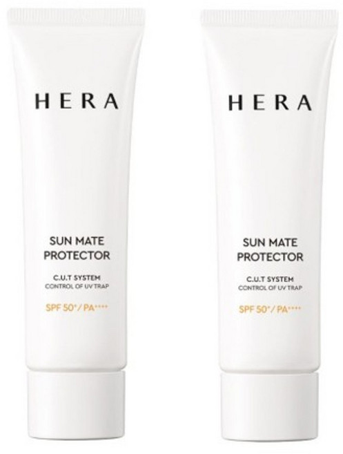 헤라 선메이트 프로텍터 50ml x 2 데일리선크림 (청소포30매 1팩 발송), 2개