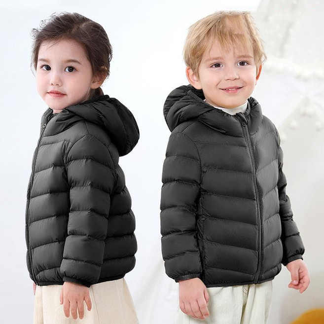 케이유유컴퍼니 키즈 경량패딩 오리털 후드덕다운
