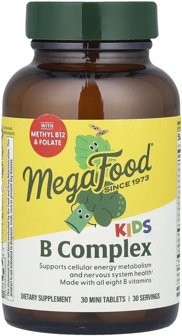 몸관리하세요 겨울입니다 MegaFood 어린이용 B복합체 30정 특별관리진행, 1개 - 쿠팡