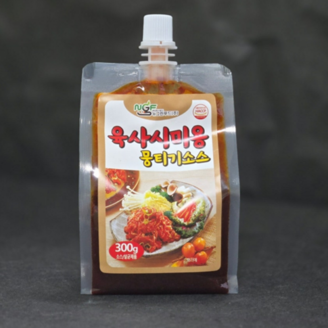 육사시미용 뭉티기 소스 300g 육회 비빔 양념 캠핑용(날짜임박26년5월25일), 1개