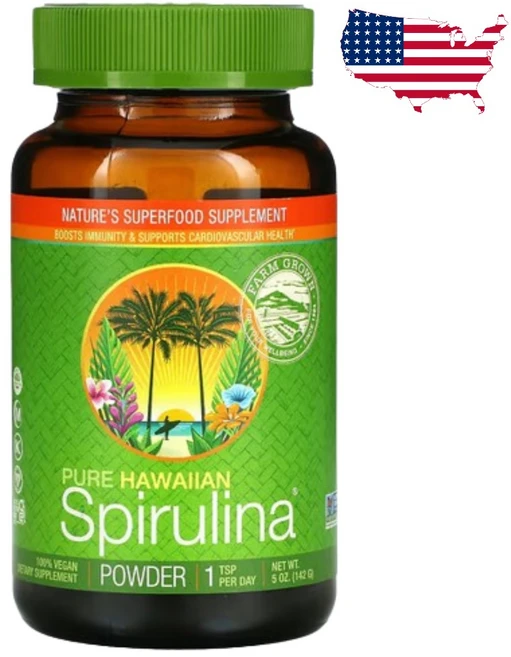 뉴트렉스 하와이 퓨어 하와이 스피루리나 파우더 5온스 (142g), 1개, 142g - 쿠팡