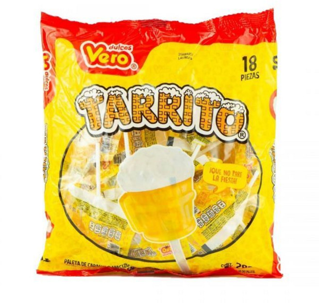 벌크 대용량 간식 Vero 베로 멕시코 사탕 타리토 과일 맛 롤리팝 40개입 1봉지, 변형