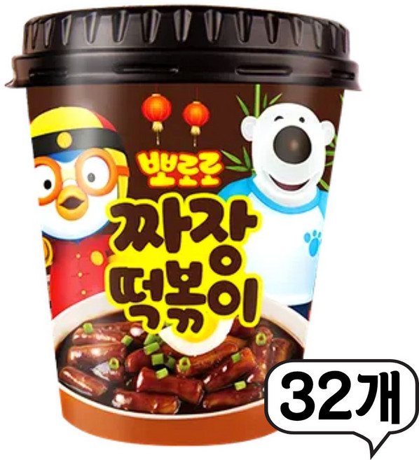 뽀로로 짜장 떡볶이, 110g, 32개