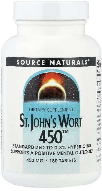 소스내추럴스 세인트존스워트 St Johns Wort 450TM 450mg 180정, 1개, 120g - 쿠팡