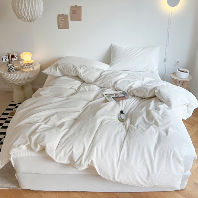 헤디야 에센셜 부드러운 이불커버, 화이트