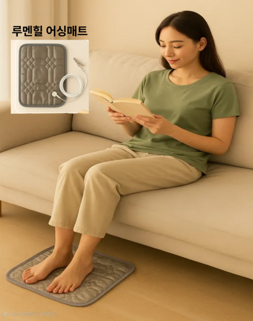 루멘힐 어싱매트 접지패드 맨발걷기건강매트 전자파아웃 (27cm x 30cm), 1개